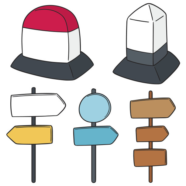 里程碑和方向标杆图片下载