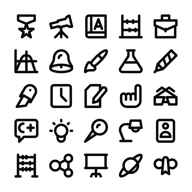 教育线向量图标图片下载