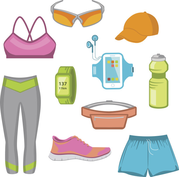 女性跑步装备图片下载