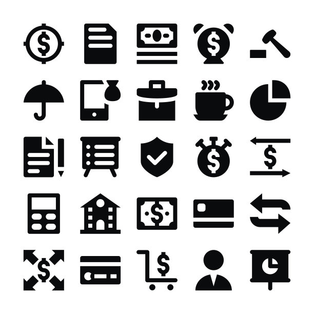 银行和金融矢量图标4图片下载