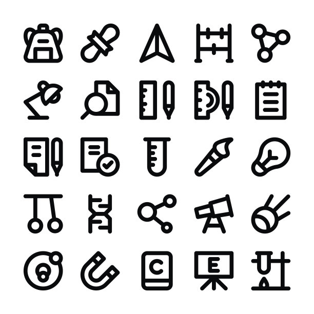 教育线向量图标图片下载