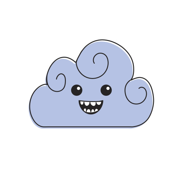 可爱可爱有趣的云天气图片下载