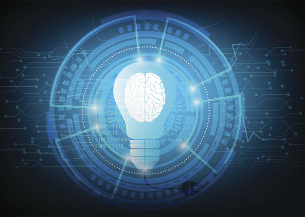 矢量-灯泡和大脑图标-创意概念图片下载