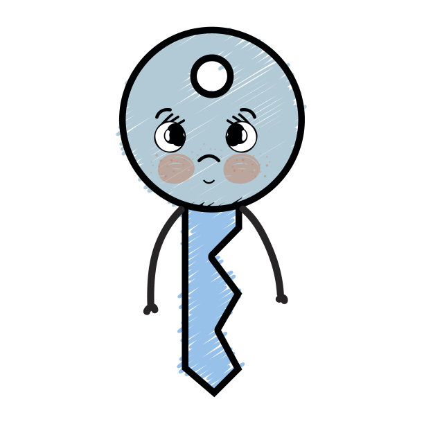 可爱可爱生气钥匙安全图片下载