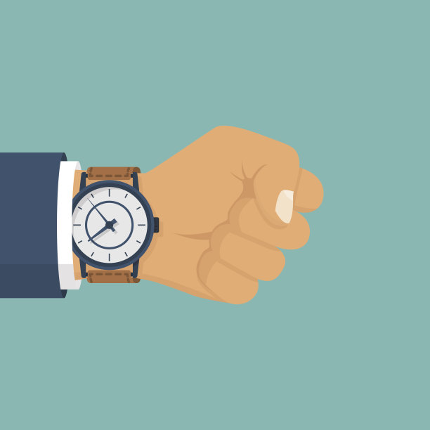 西装商人手上的手表。图片下载