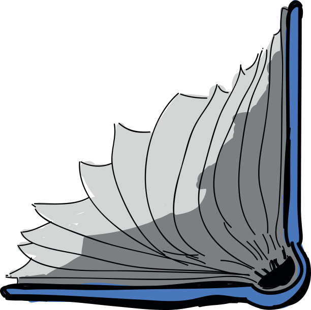 打开的书在一个角落图片下载