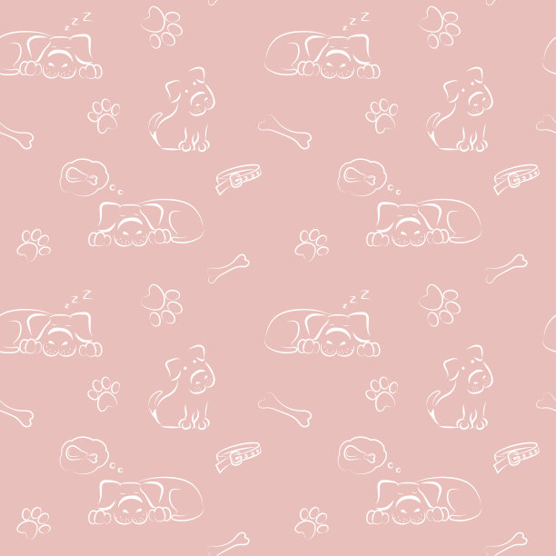 图案有趣的狗与黑色斑点。图片下载