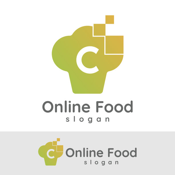 在线美食首字母C图标设计图片下载