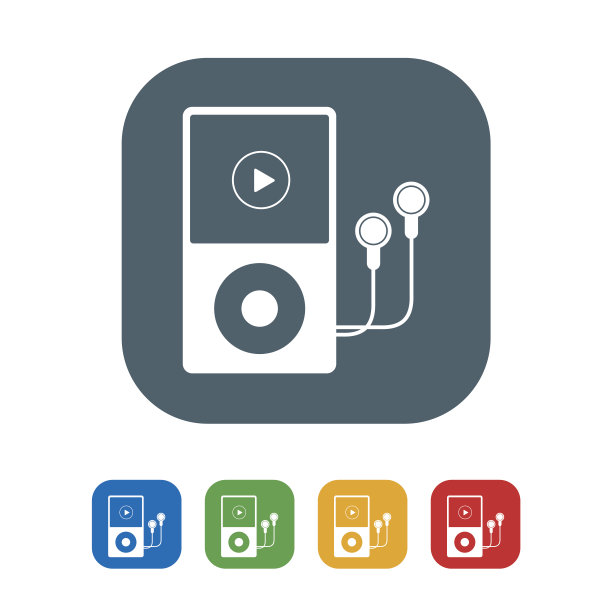 iPod平板图标孤立的白色背景。矢量图的图标图片下载