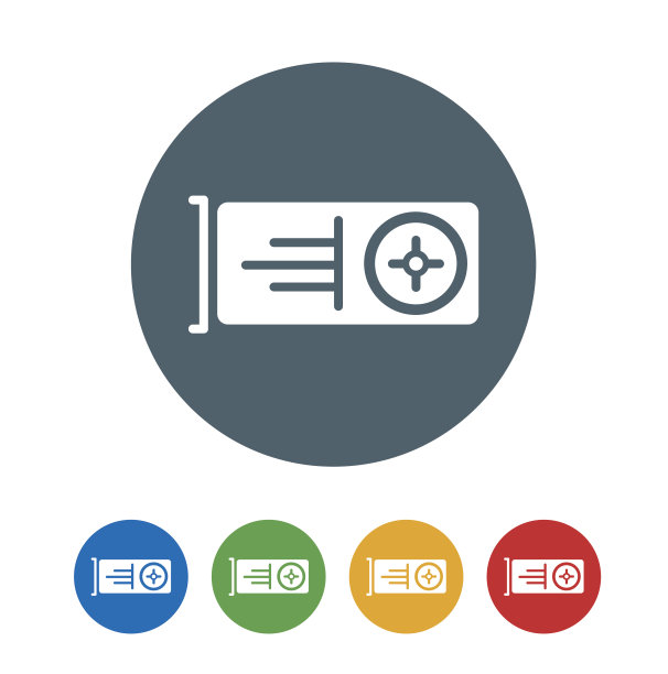 电视调谐器卡平面图标隔离在白色背景。矢量图的图标图片下载