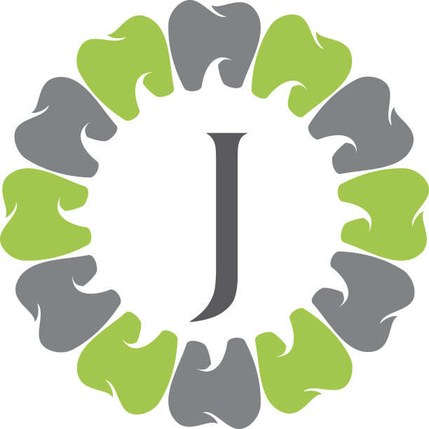 健康牙科护理字母J图片下载