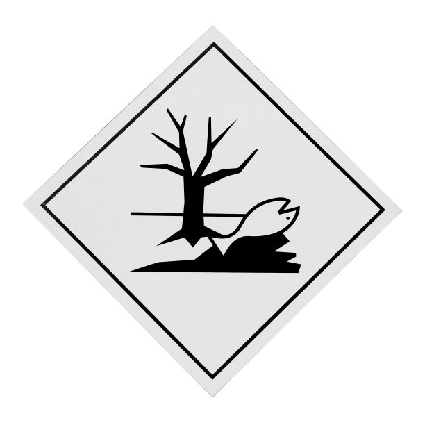 白色背景上的生态危害标志图片下载