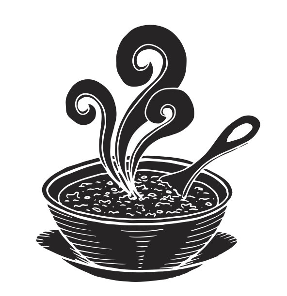 汤素描插图-插图汤，食物，午餐，胡萝卜，蔬菜汤图片下载