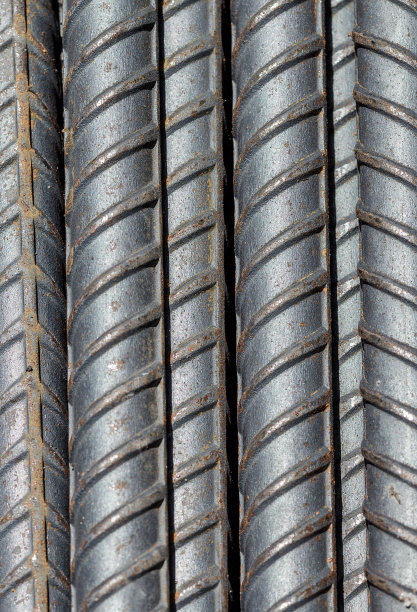 生锈的钢筋特写图片下载