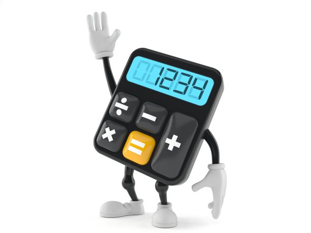 举起手的计算器字符图片下载