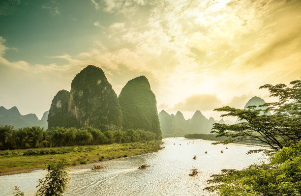 漓江在中国阳朔图片下载