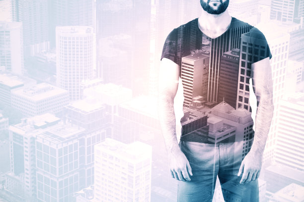 人在城市图片下载