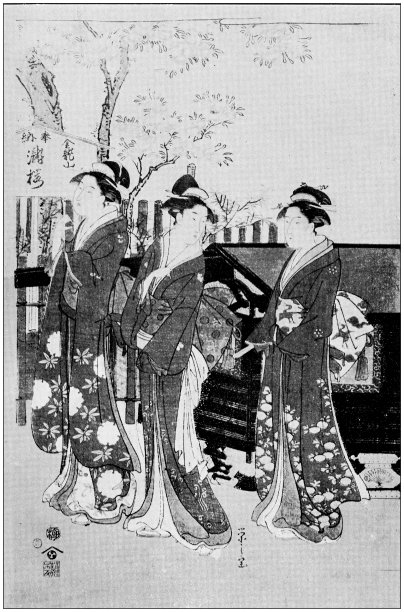 日本古董插图:野石的长廊素材图片