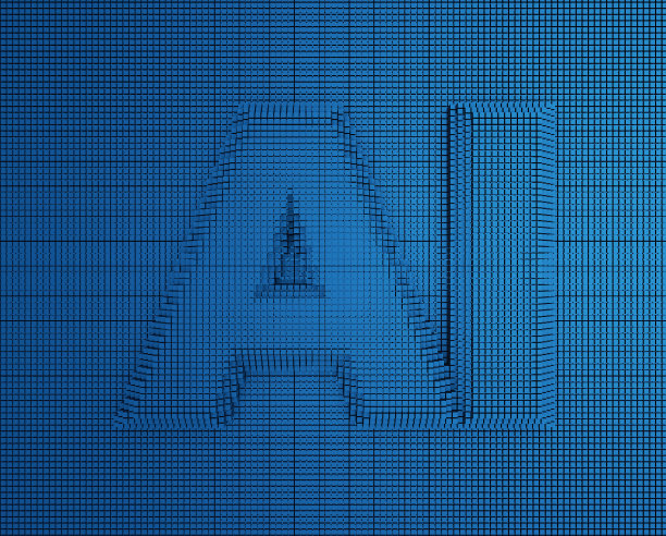 像素时代技术，未来科技，文字符号图案图片下载