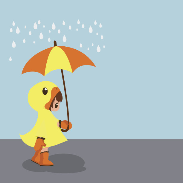 拿着伞的女孩图片下载