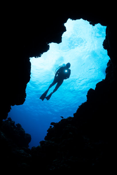潜水员轮廓图片下载