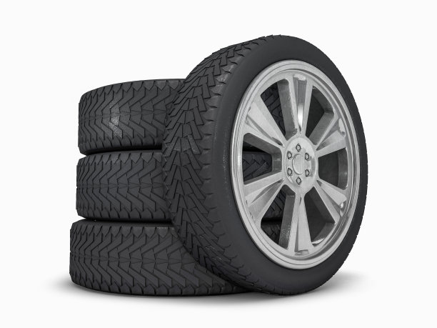 冬季设置轮胎硬保护。三维渲染图片下载