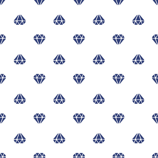 矢量插图。无缝模式与钻石的轮廓直接上和下在白色的背景图片下载