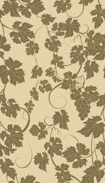 无缝纹理与藤蔓。图片下载