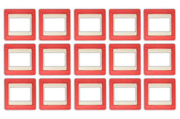 老式照片幻灯片在一个孤立的白色背景行图片下载