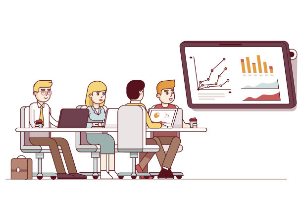 营销业务团队战略规划会议素材图片