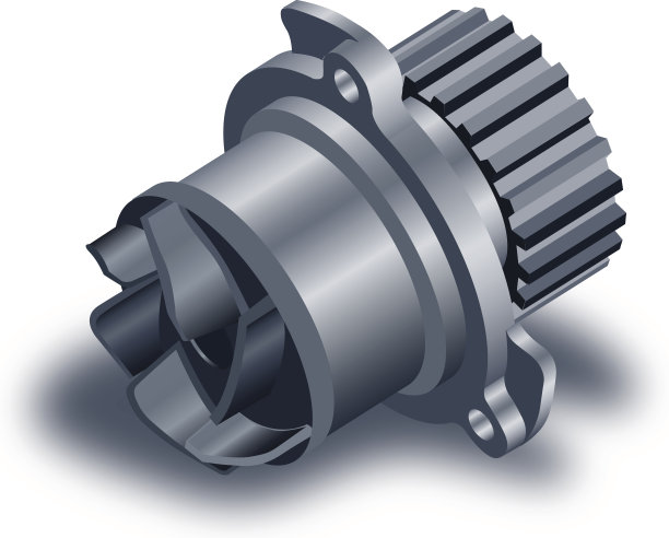 汽车水泵，矢量图图片下载