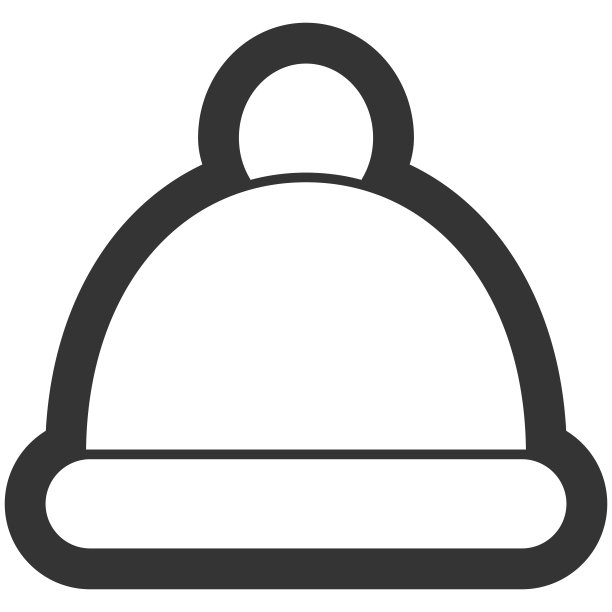 矢量图标的帽子为男人或女人在线条艺术风格。像素完美。商务和办公室装扮。商店和商店图片下载