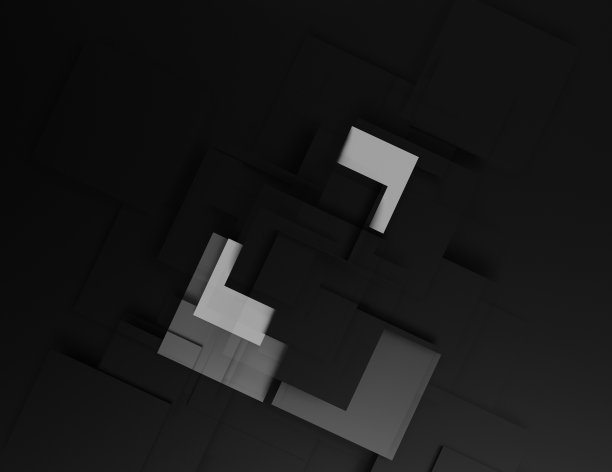 黑色3d背景图片下载