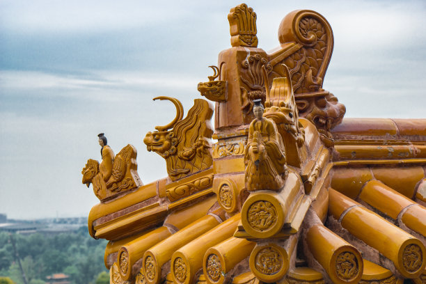 颐和园的墙壁装饰素材图片