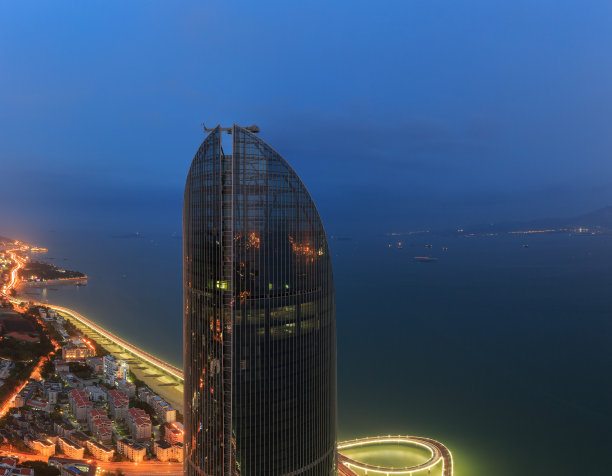 厦门世茂海峡大厦双子塔景图片下载