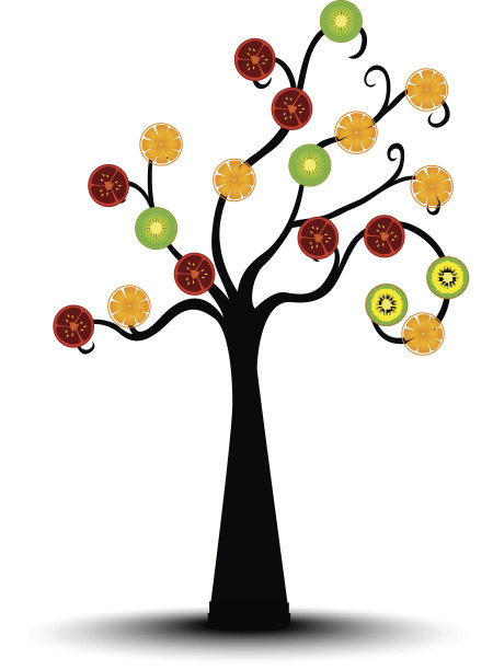 混合水果树图片下载