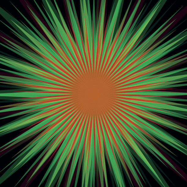 苹果树星爆同心矢量图案图片下载