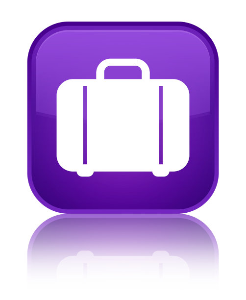 袋子图标特殊的紫色方形按钮图片下载