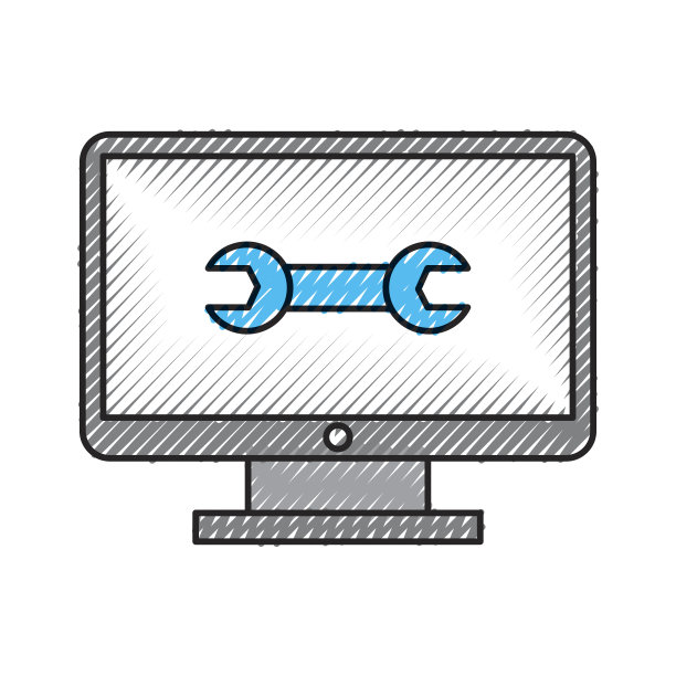 带扳手的电脑桌面图片下载