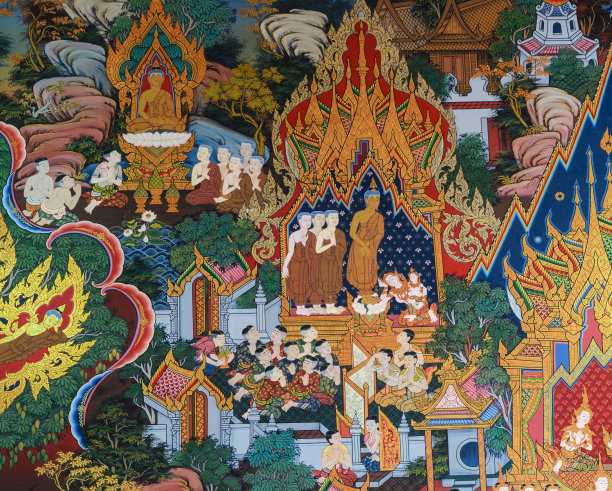 泰国壁画艺术图片下载