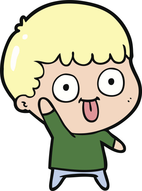 卡通愚蠢的孩子图片下载