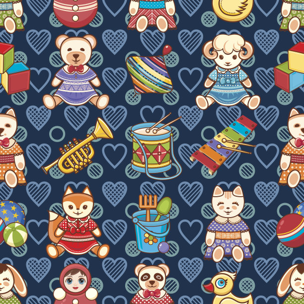 孩子们的玩具。动物。图片下载