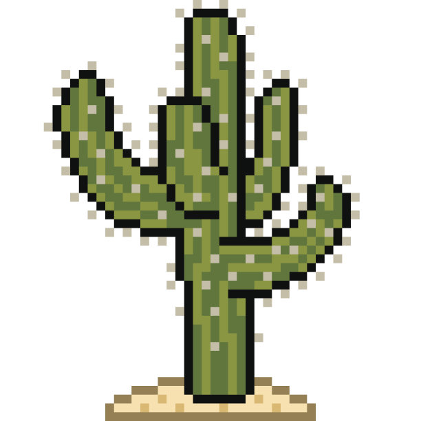 矢量像素艺术卡通图片下载