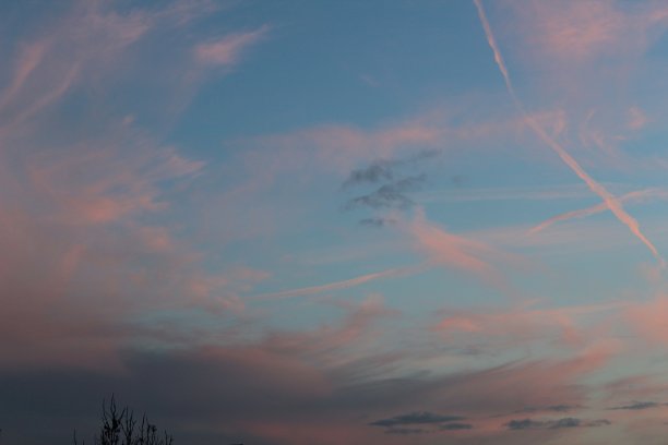 在黄昏的天空图片下载