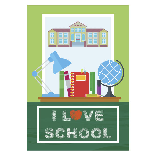 爱学校的海报图片下载