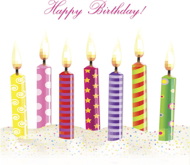 奶油色蜡烛图片下载