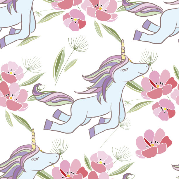 复古风格插图与花卉和动物图片下载