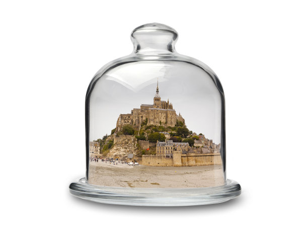 圣米歇尔山水晶蛋糕架图片下载