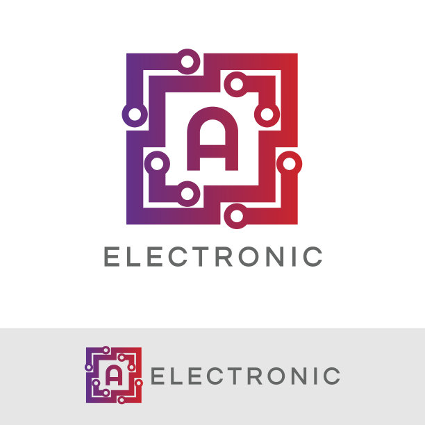 电子首字母A图标设计图片下载