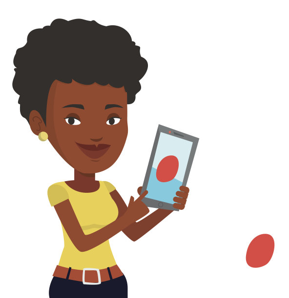 女人在智能手机上玩动作游戏图片下载